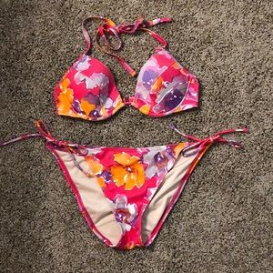 Pink floral Victoria’s Secret Bikini